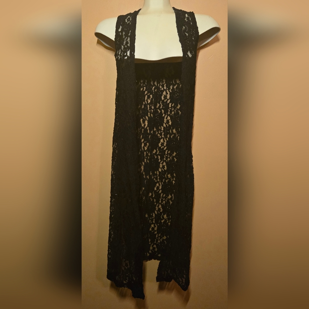 LuLaRoe long lace open cardigan, XS - Picture 1 of 7
